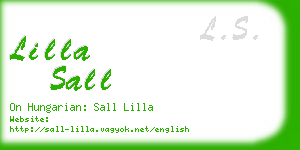 lilla sall business card